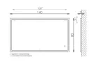 Tükör, TBOSS Floating Mirror Odis 140x80