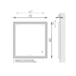 Tükör, TBOSS Floating Mirror Prisma 75x80