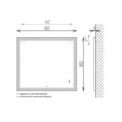 Tükör, TBOSS Floating Mirror Prisma 90x80