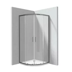   Zuhanykabin, Deante Funkia Evo 80x80 zuhanykabin tálcával, titanium KYPPD088P