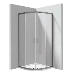   Zuhanykabin, Deante Funkia Evo 90x90 zuhanykabin tálcával, titanium KYPPD099P