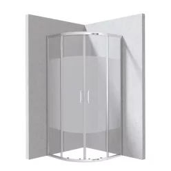   Zuhanykabin, Deante Funkia Evo 80x80 csík mintával, króm KYP_0E88P