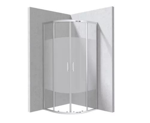 Zuhanykabin, Deante Funkia Evo 90x90 csík mintával, króm KYP_0E99P