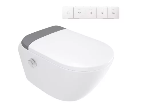 WC, Deante Silia Smart wc csésze automata ülőkével, fehér CSID6ZPW