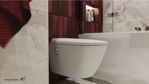WC, Deante Silia Smart wc csésze automata ülőkével, fehér CSID6ZPW