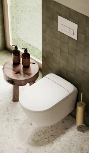 WC, Deante Silia Smart wc csésze automata ülőkével, fehér CSID6ZPW