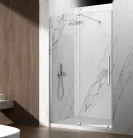 Zuhanyajtó, Sapho Gelco Spirit tolóajtó, 110 cm, króm, átlátszó üveggel GI1011