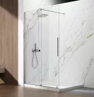 Zuhanyajtó, Sapho Gelco Spirit tolóajtó, 110 cm, króm, átlátszó üveggel GI1011