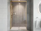 Zuhanyajtó, Sapho Gelco Luxor Gold tolóajtó, 110 cm, matt arany GU1211G