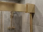 Zuhanyajtó, Sapho Gelco Luxor Gold tolóajtó, 110 cm, matt arany GU1211G