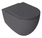 WC, Sapho Isvea Infinity Rimless fali wc 36,5x53 cm, antracit 10NF02005-2C