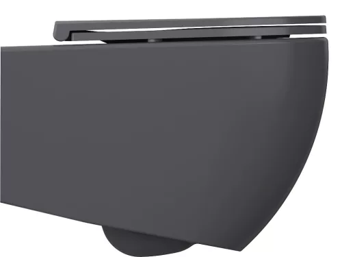 WC, Sapho Isvea Infinity Rimless fali wc 36,5x53 cm, antracit 10NF02005-2C