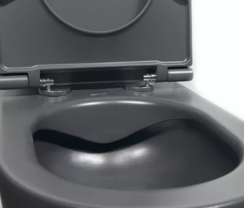 WC, Sapho Isvea Infinity Rimless fali wc 36,5x53 cm, antracit 10NF02005-2C