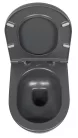 WC, Sapho Isvea Infinity Rimless fali wc 36,5x53 cm, antracit 10NF02005-2C