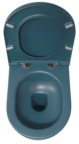 WC, Sapho Isvea Infinity Rimless fali wc 36,5x53 cm, benzin zöld 10NF02005-2P