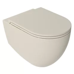  WC, Sapho Isvea Infinity Rimless fali wc 36,5x53 cm, elefántcsont 10NF02005-2K