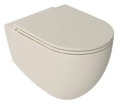 WC, Sapho Isvea Infinity Rimless fali wc 36,5x53 cm, elefántcsont 10NF02005-2K