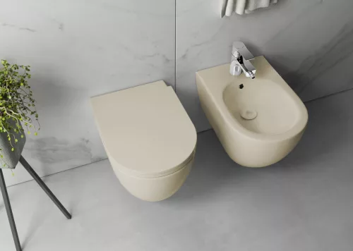 WC, Sapho Isvea Infinity Rimless fali wc 36,5x53 cm, elefántcsont 10NF02005-2K