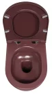 WC, Sapho Isvea Infinity Rimless fali wc 36,5x53 cm, gesztenyevörös 10NF02005-2R