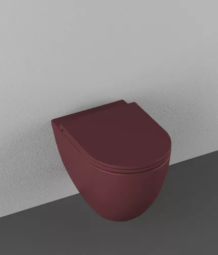 WC, Sapho Isvea Infinity Rimless fali wc 36,5x53 cm, gesztenyevörös 10NF02005-2R