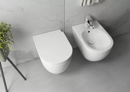 WC, Sapho Isvea Infinity Rimless fali wc 36,5x53 cm, matt fehér 10NF02005-2L