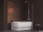 Kád, Ravak ARC 150x105 fehér, jobbos CF41000000