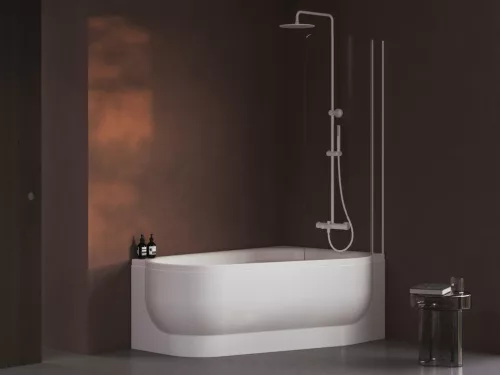 Kád, Ravak ARC 160x105 fehér, jobbos CF61000000