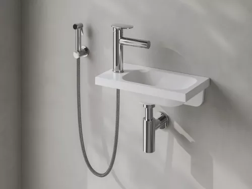 Mosdó csaptelep, Ravak Spring SG 112.00CR mosdó csaptelep bidézuhannyal, króm X070541