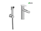 Mosdó csaptelep, Ravak Spring SG 112.00CR mosdó csaptelep bidézuhannyal, króm X070541