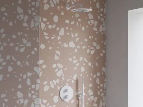 Falba süllyesztett csaptelep, Ravak Spring termosztatikus, 2 utas, R-boxhoz, matt fehér X070573