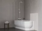 Zuhanyszett, Ravak Spring termosztátos zuhanyoszlop zuhanyszettel, matt fehér X070580