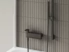 Kádtöltő csaptelep, Ravak Chrome II kádtöltő csaptelep, szálcsiszolt grafit X070662