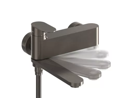 Kádtöltő csaptelep, Ravak Chrome II kádtöltő csaptelep, szálcsiszolt grafit X070662