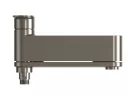 Kádtöltő csaptelep, Ravak Chrome II kádtöltő csaptelep, szálcsiszolt grafit X070662