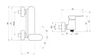Zuhany csaptelep, Ravak Chrome II zuhany csaptelep, szálcsiszolt grafit X070663
