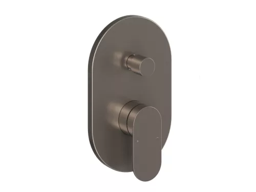 Falba süllyesztett csaptelep, Ravak Chrome II 2 utas csaptelep, szálcsiszolt grafit X070665