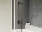 Falba süllyesztett csaptelep, Ravak Chrome II 2 utas, termosztátos, szálcsiszolt grafit X070666