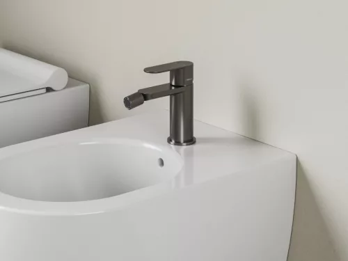 Bidé csaptelep, Ravak Chrome II bidé csaptelep szálcsiszolt grafit X070664