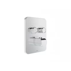   Falba süllyesztett csaptelep, Ravak Flat 2 utas, termosztátos csaptelep, króm X070747