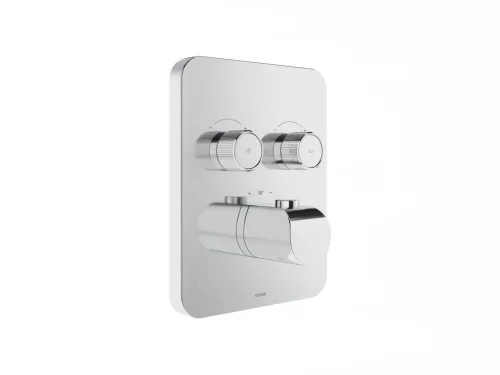 Falba süllyesztett csaptelep, Ravak Flat 2 utas, termosztátos csaptelep, króm X070747