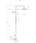 Zuhanyszett, Ravak Termo termosztátos zuhanyoszlop, króm X070692