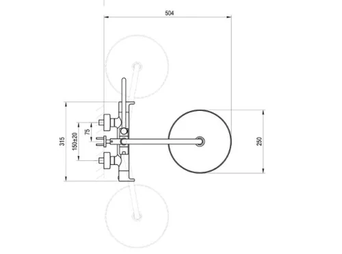 Zuhanyszett, Ravak Termo termosztátos zuhanyoszlop, matt fehér X070694