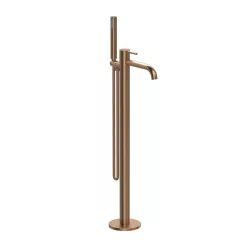   Kádtöltő csaptelep, Wellis Altona szabadonálló kád csaptelep brushed rose gold ACS0419