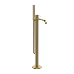   Kádtöltő csaptelep, Wellis Altona szabadonálló kád csaptelep brushed gold ACS0418