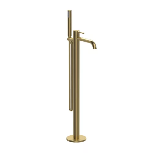Kádtöltő csaptelep, Wellis Altona szabadonálló kád csaptelep brushed gold ACS0418