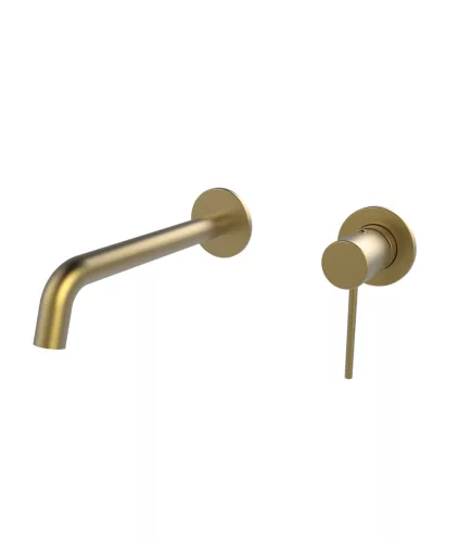 Falba süllyesztett csaptelep, Wellis Altona mosdó csaptelep brushed gold ACS0436