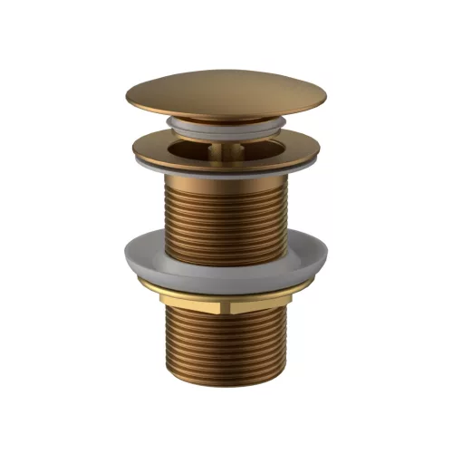 Lefolyó, Wellis mosdó lefolyó, click-clack, túlfolyó nélküli mosdókhoz, brushed rose gold WF00206
