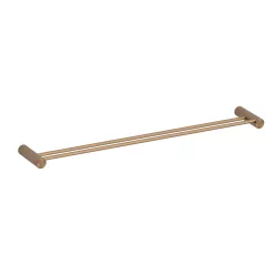   Törölközőtartó, Wellis Ischia dupla törölközőtartó, brushed rose gold WE00212
