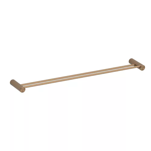 Törölközőtartó, Wellis Ischia dupla törölközőtartó, brushed rose gold WE00212