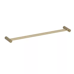  Törölközőtartó, Wellis Ischia dupla törölközőtartó, brushed gold WE00204